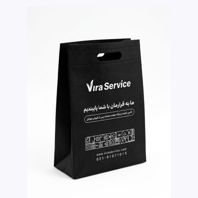 ساک دستی پارچه ای مدل عطف دار پاکتی30در40در10 - 60گرم
